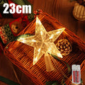 Estrela de topo para árvore de Natal, luminária estrela brilhante, decoração de Natal, artigos para festas em casa, enfeite de Natal, presente.