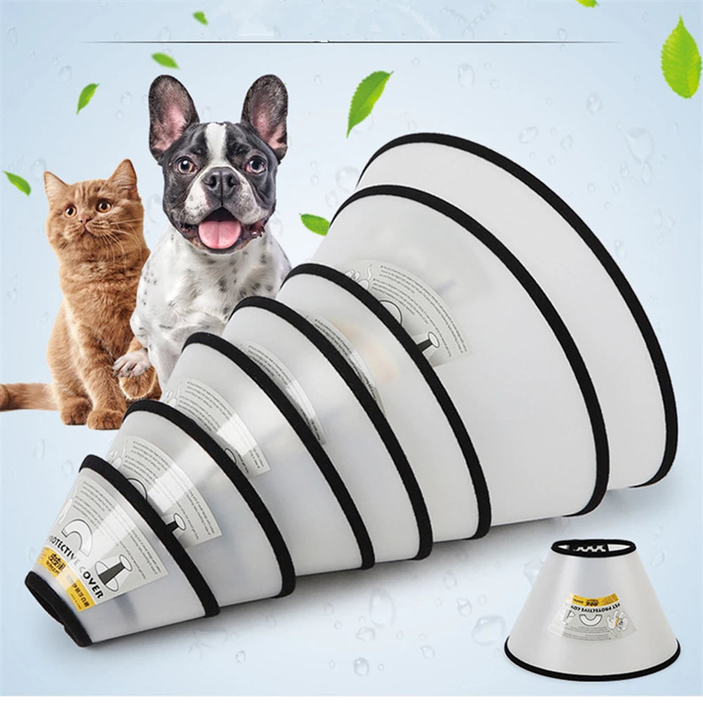 Coleira Protetora Ajustável para Pets, Anti-Mordida, Anti-Arranhões, Cone de Recuperação, Anti-Lambedura, Acessórios para Animais de Estimação