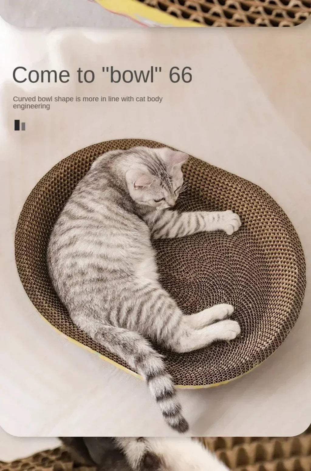 Placa de arranhar para gatos, proteção para móveis, brinquedos de garra, papel ondulado oval, resistente ao desgaste, ninho de gato, acessórios para gatos