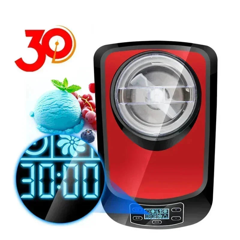 220v 140w inteligente automático comercial máquina de sorvete macio duro termostato ajustável manter frio máquina de gelato doméstico