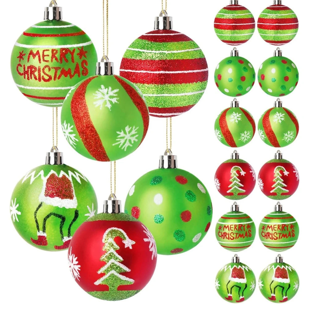 12 pçs 6cm conjunto de bola de natal para o natal ano novo casamento primavera festival carnaval festa cena pano decoração da árvore de natal