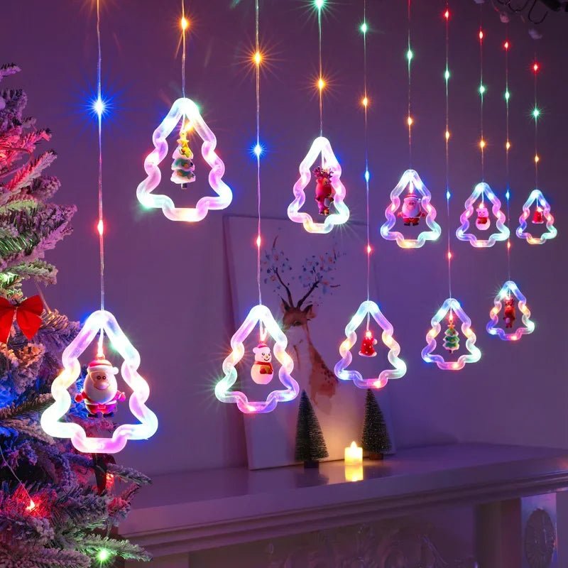 Natal LED Strip Lights para decoração do quarto, lâmpada guirlanda, plugue USB, quarto, sala de estar, janela - Kasa & Pet