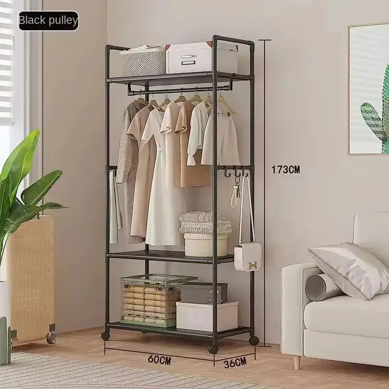 Araras de Roupa com Rodas para Pendurar Roupas, Arara de Chão para Roupas, Suporte para Pendurar Roupas, Ideal para Chapéus, Cachecóis e Gravatas