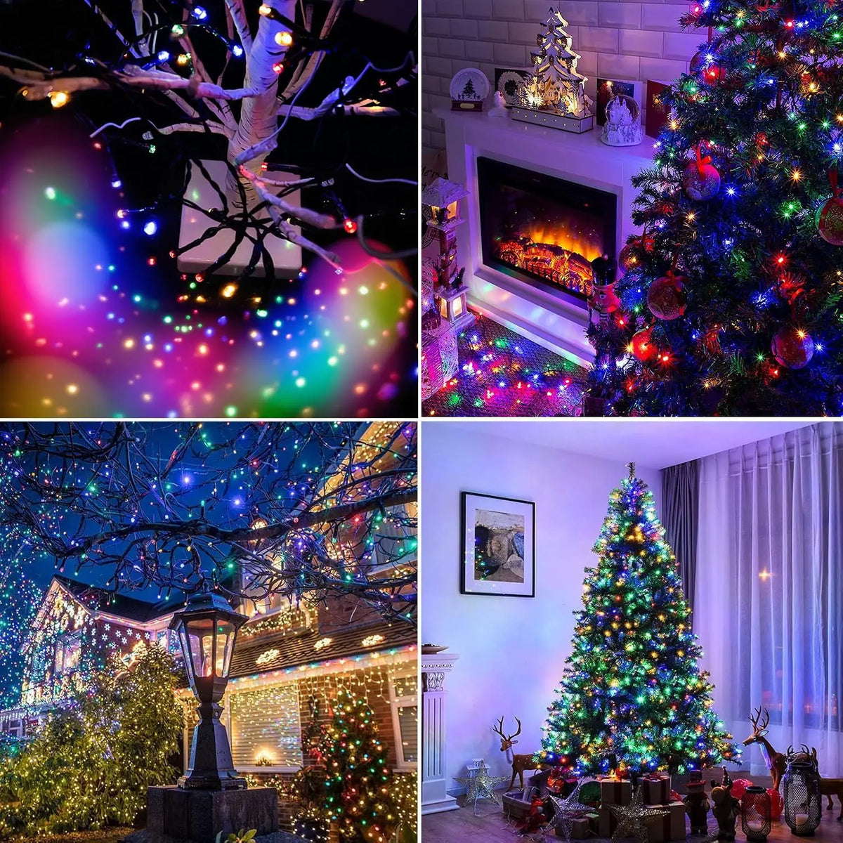 Luzes de corda solares led movidas a energia solar luzes ao ar livre de natal à prova dwaterproof água estrelado luz de fadas de natal para festival festa atmosfera