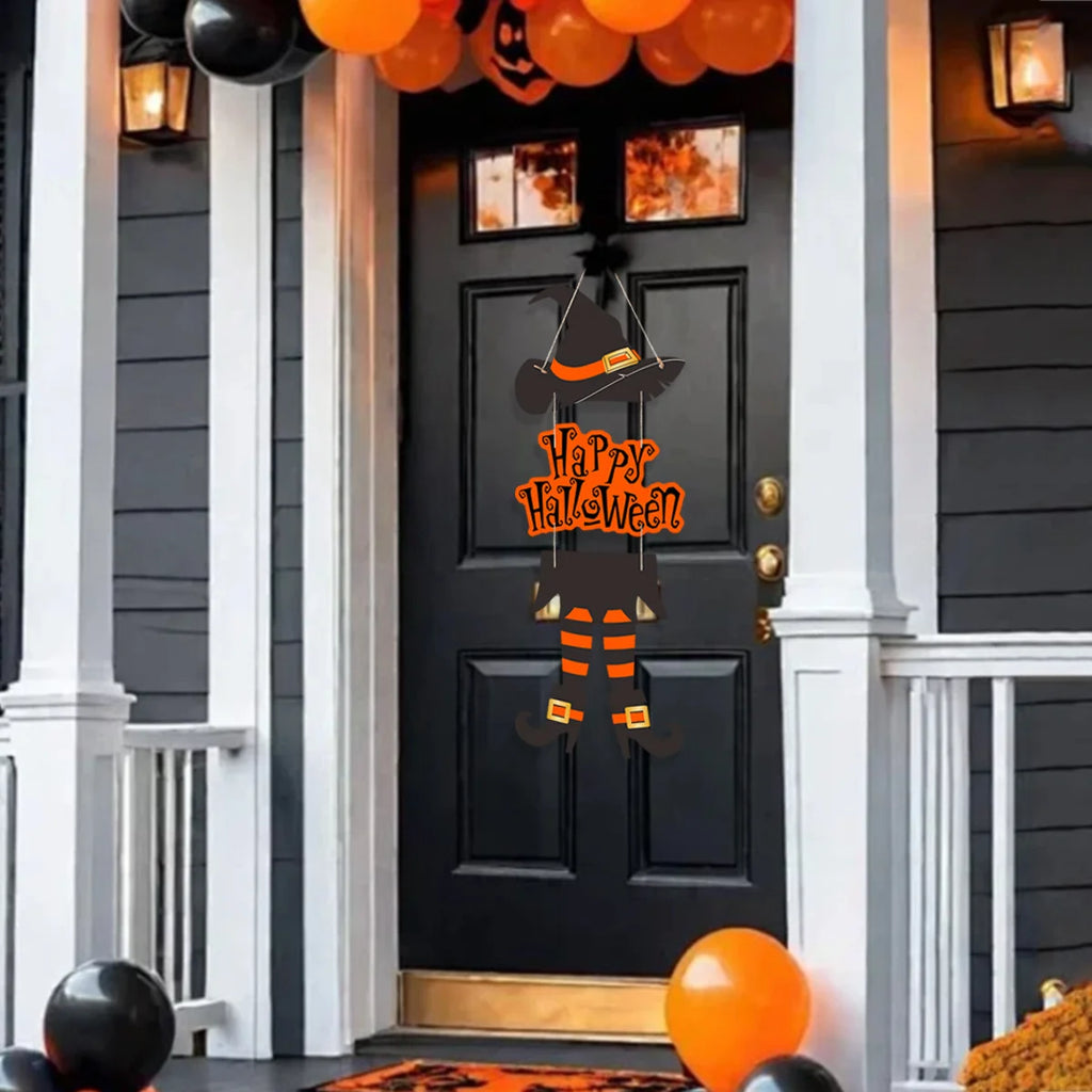 Decorações de Halloween para festas, quintais, shoppings, bares, acessórios de suspensão para portas e festivais dos fantasmas.
