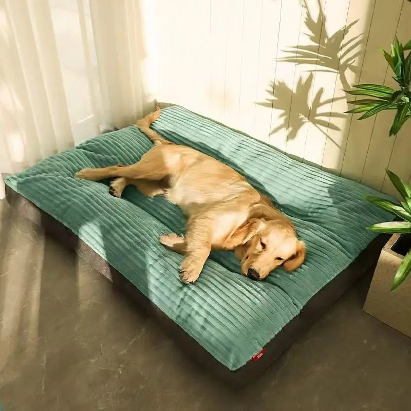 Cama para Cães para Dormir, Tapete Universal para Animais de Estimação para Todas as Estações com Capa Removível e Lavável, Almofada para Gatos Resistente a Mordidas, Brinquedo Interativo para Brincar Sozinho