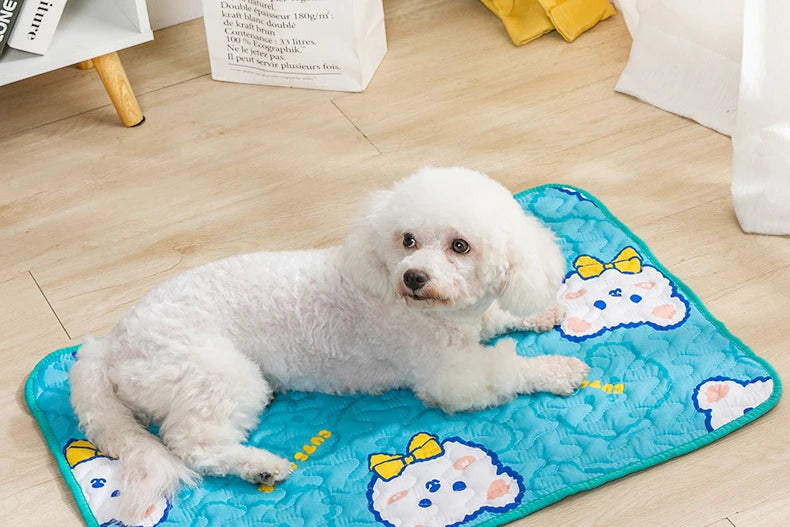 Tapete antiderrapante para animais de estimação, tapete para dormir especial de algodão para gatos, verão, confortável e respirável, produtos para animais de estimação
