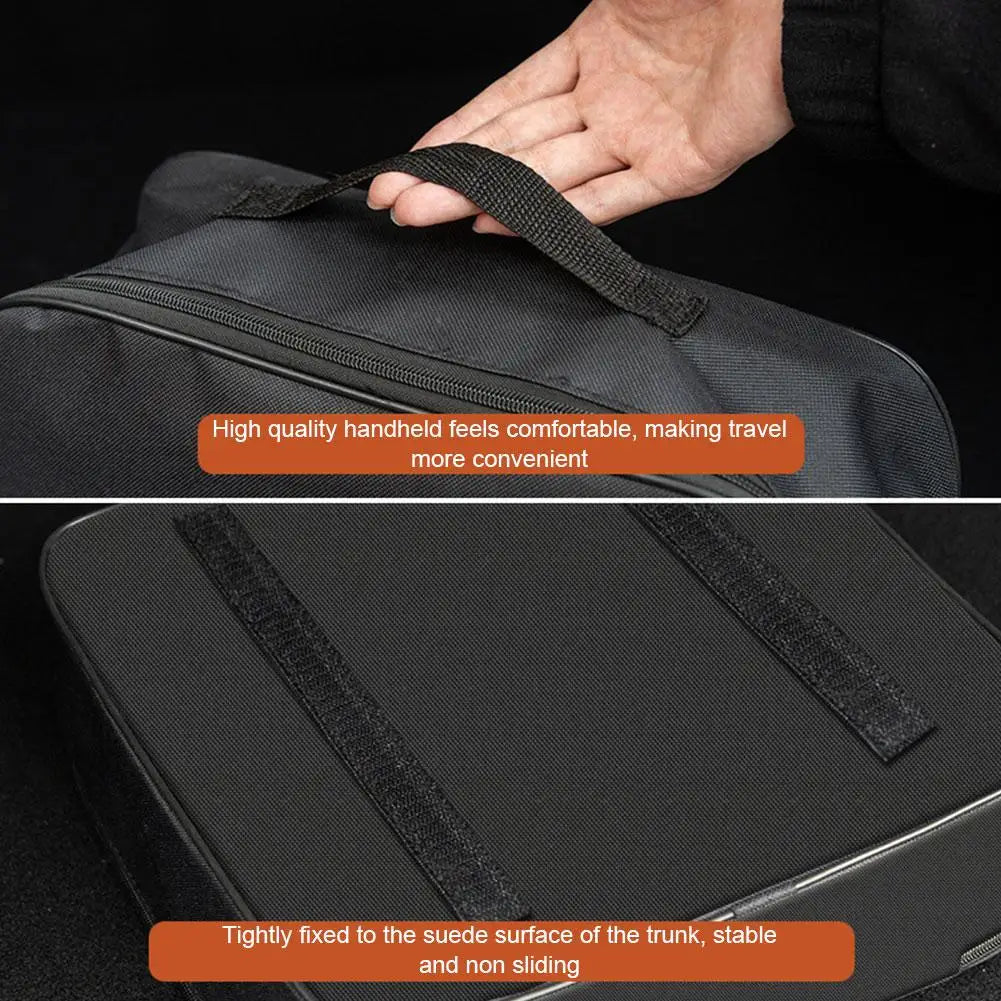 EV Cable Organizer Bag Electric Car Charger Box Charging Organizer Jumper Cable Bag Electric Vehicle Charging Cable Case