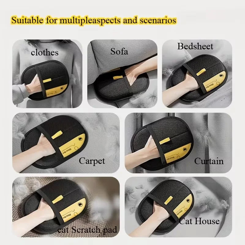 Luvas para Remoção de Pelos de Animais, Ideais para Limpar Áreas de Difícil Acesso em Roupas, Sofás, Cobertores e Camas de Gatos e Cães