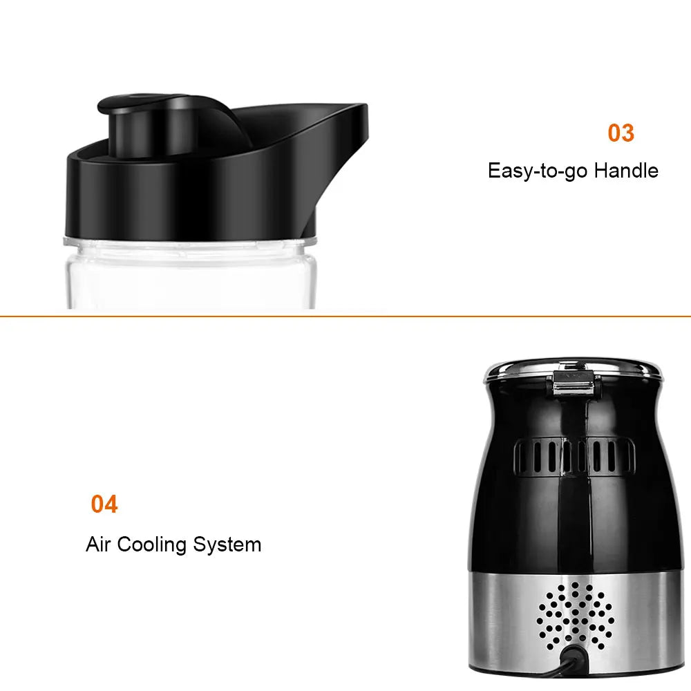 Alta Velocidade Multi Função 500W Processador de Alimentos Meat Grinder Portátil Pessoal Mini Liquidificador Mixer Juicer Moedor Seco 800ml Chopper