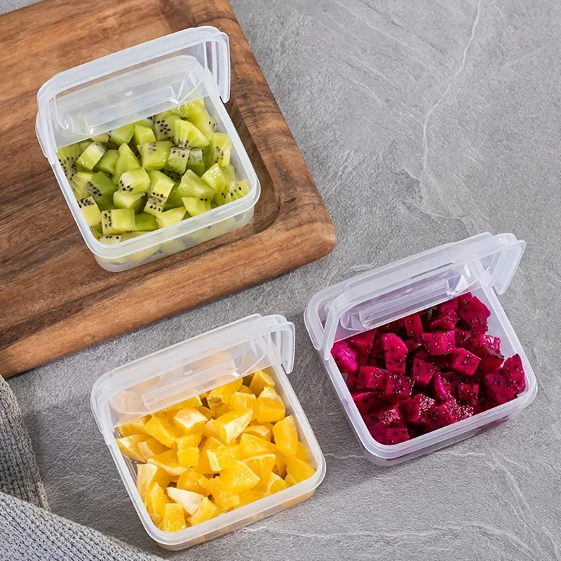 Recipiente de queijo fatiado para geladeira, bloco de manteiga de plástico transparente caixa de armazenamento de fatia de queijo com tampa flip para alimentos de geladeira 1 peça