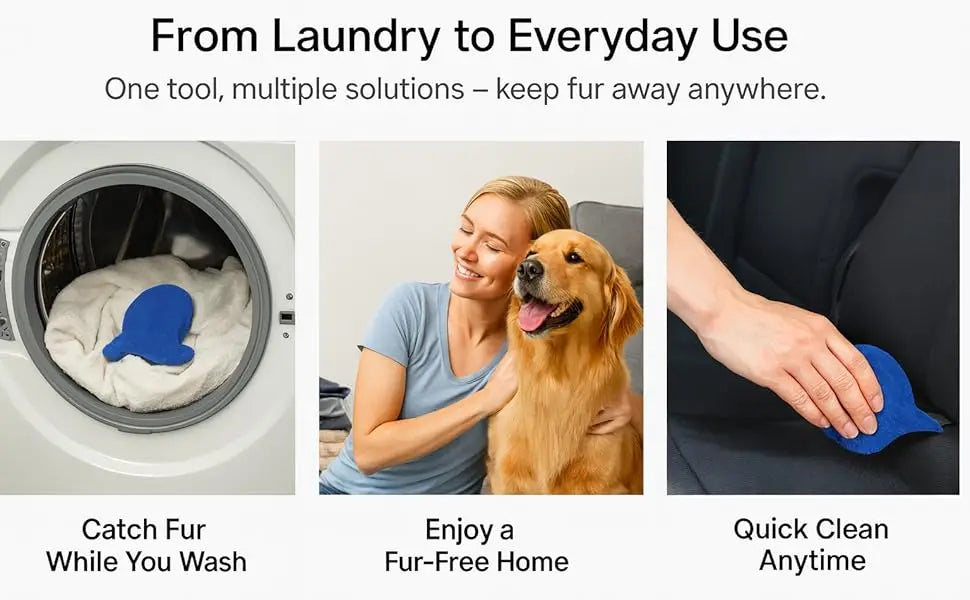 6 PCS Removedor de pêlos de animais de estimação para lavanderia – Remove efetivamente peles e pêlos de peles – Coletor de pêlos de animais de estimação de lavanderia ecológico reutilizável