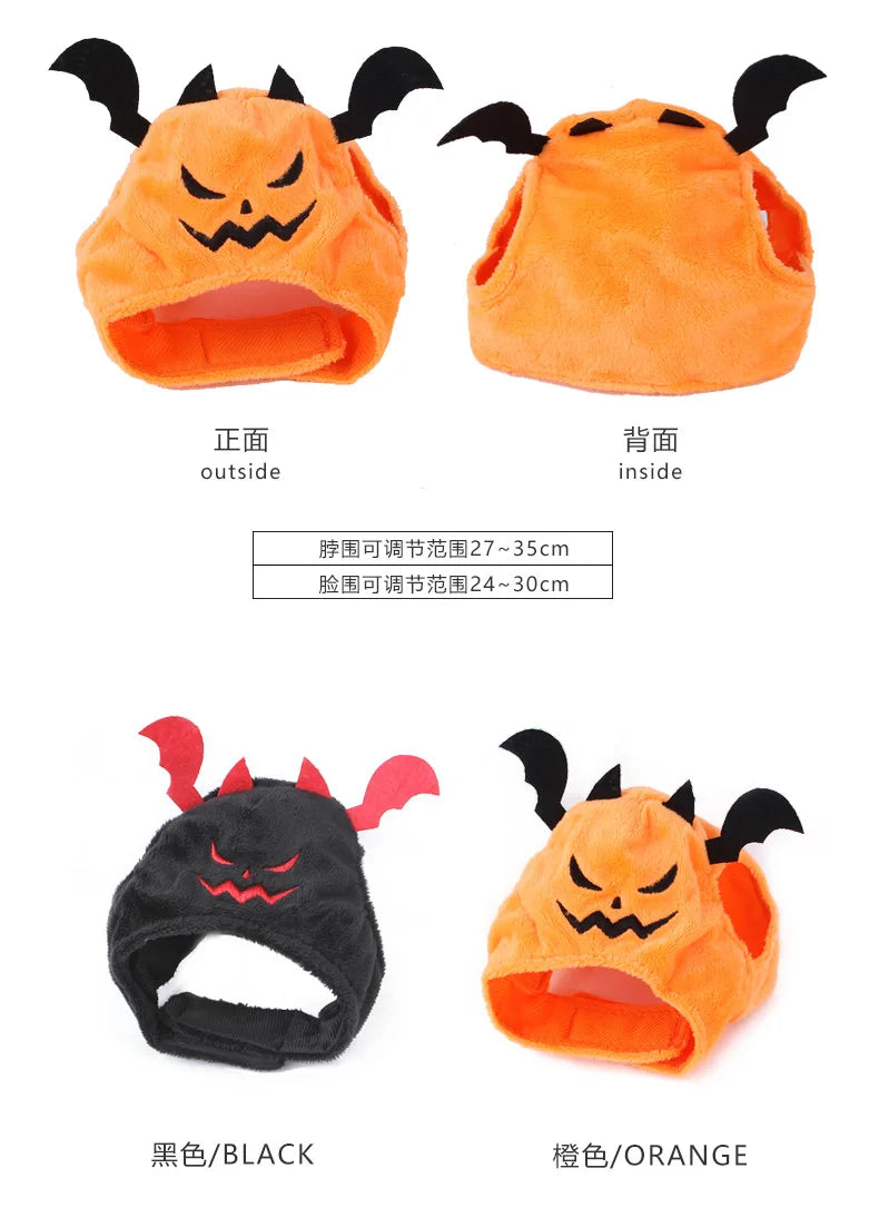 Halloween Cosplay Traje para Animais de Estimação, Bat Chapelaria, Chapéu, Trajes para Cães Pequenos e Gatos, Pet Supplies