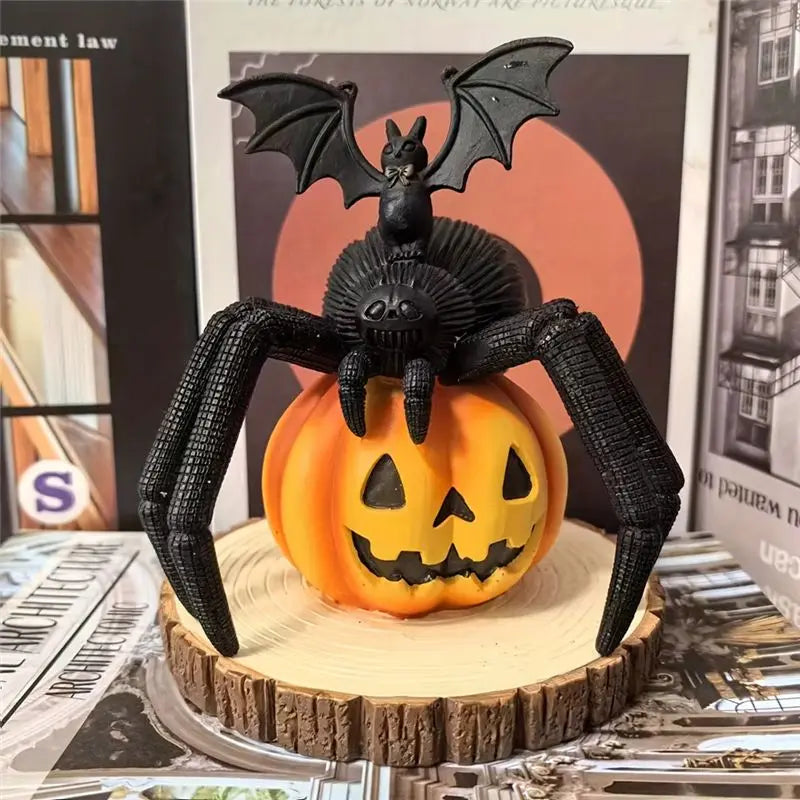 Decorações de Abóboras Aranhas ABKJ-Halloween para Decoração de Casa no Outono, Decoração de Mesa para Festas e Decorações de Feriados