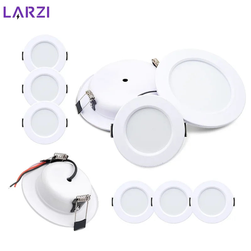 Led downlight 3w 5 7 9 12 15 ac 220v redondo recesso led holofote iluminação de alumínio quarto cozinha lâmpada de teto interior