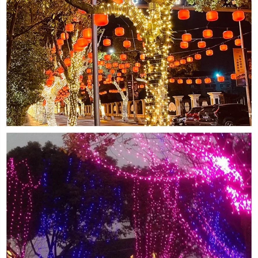 32m 22m 12m led luzes de corda solares vários modos painéis solares natal luzes ao ar livre à prova dwaterproof água estrelado luzes de fadas de natal