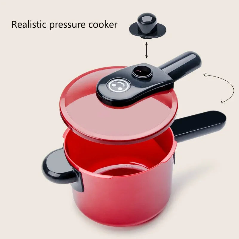Conjunto de brinquedos de cozinha para crianças menina cozinhar bebê corte frutas cozinhar utensílios de cozinha simulação educação fingir jogar