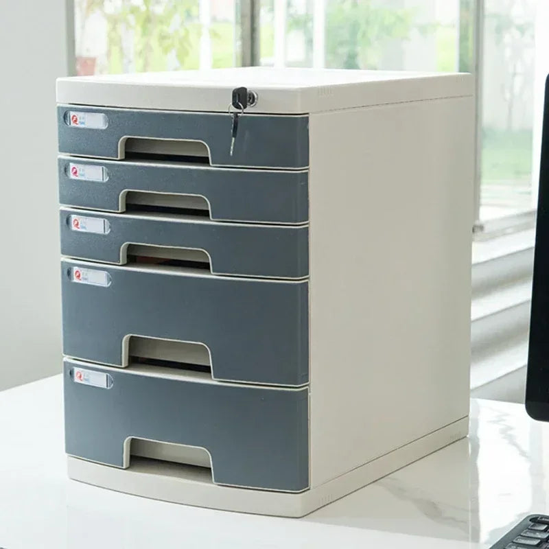 Armário de arquivo com fechadura para escritório, gaveta a4, armário de armazenamento, multicamadas, sob a mesa, escritório, pequena caixa de armazenamento zz