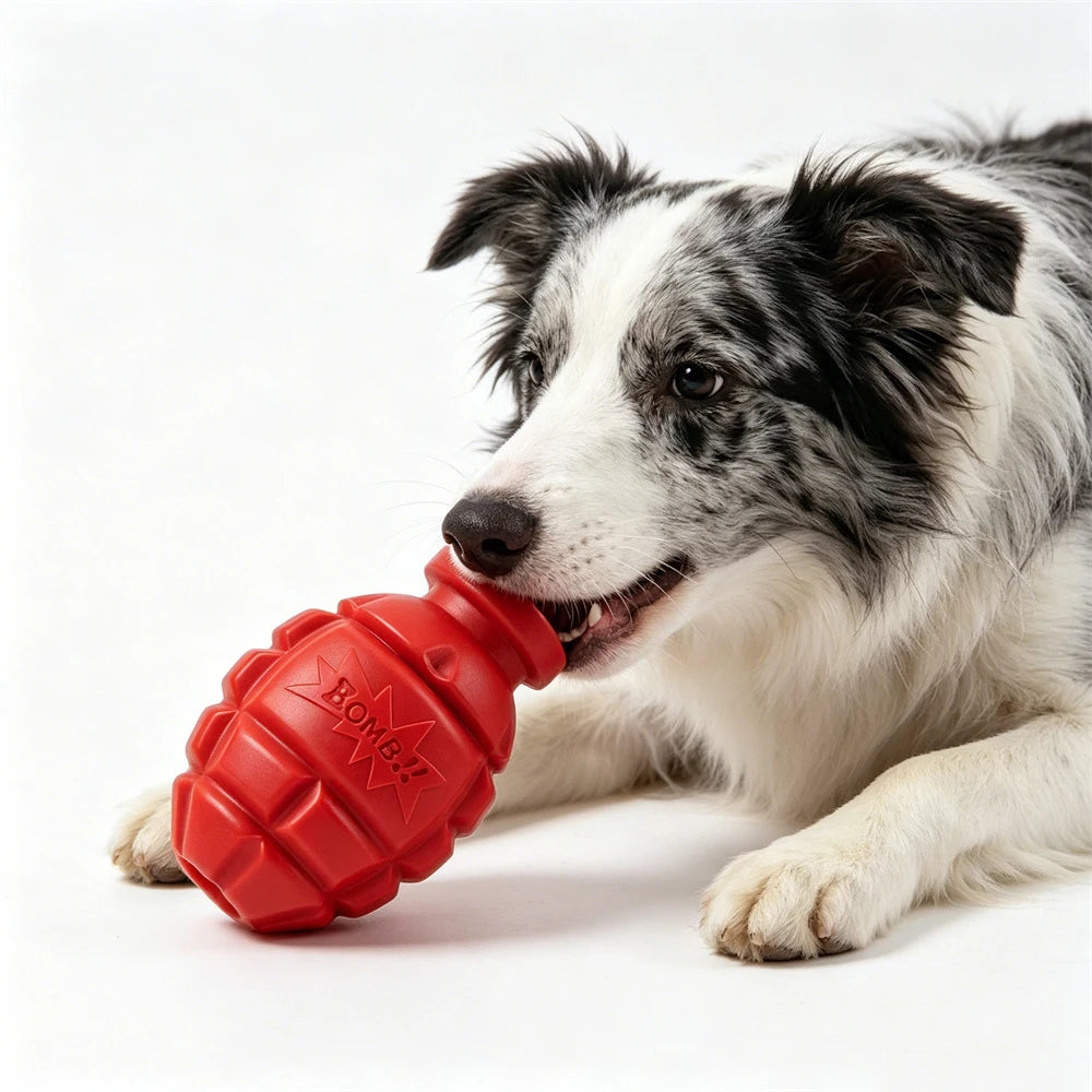 Brinquedo de mastigar para animais de estimação, durável, tpr, pequeno, grande, molares, golden retriever, labrador, brinquedos educativos interativos, suprimentos para animais de estimação, acessórios