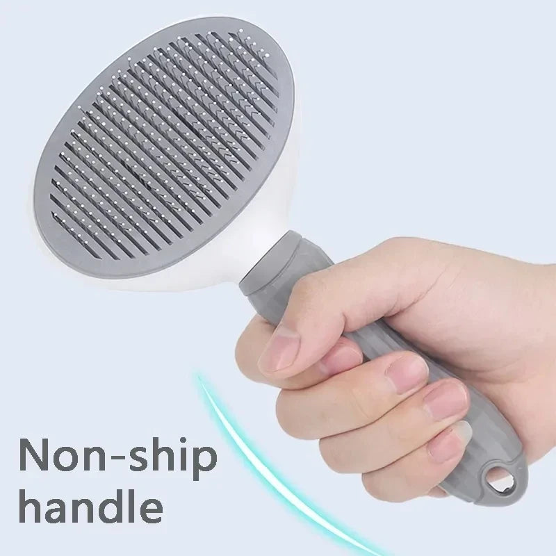 Escova para cães e gatos, pente autolimpante para remoção de pelos de animais de estimação, ferramentas para limpeza de cães e gatos, acessórios para cães