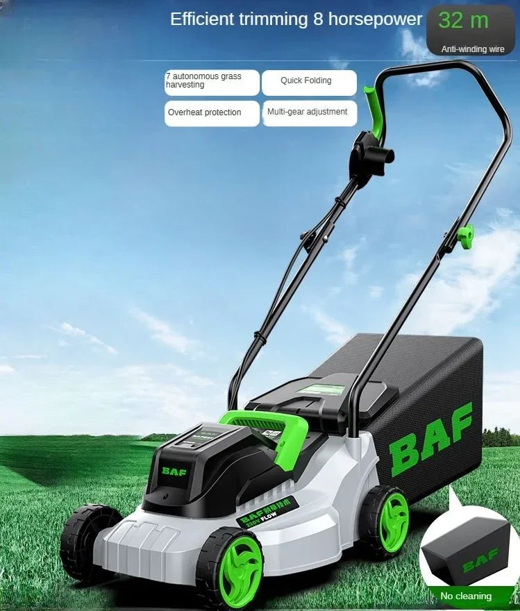 Cortador de grama elétrico de alta potência – perfeito para jardas grandes, eficiência estilo push e operação com fio incluída - Kasa & Pet