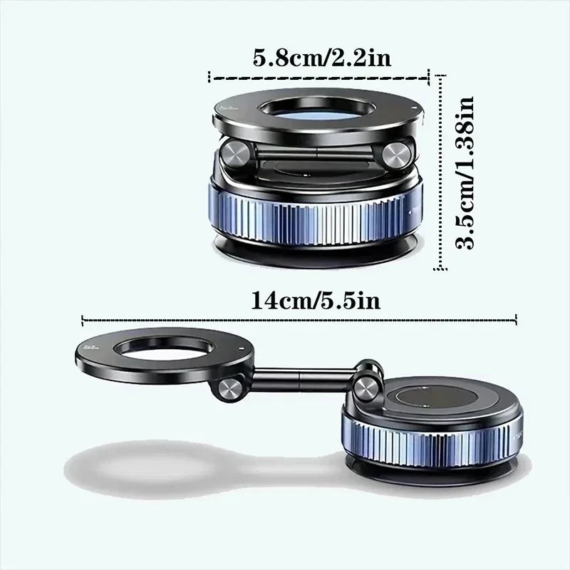 Magnetic Phone Stand Vacuum Adsorption High Stickiness Anti Shake Holder Car Dashboard Windshield Desktop Office GPS Nav Drive