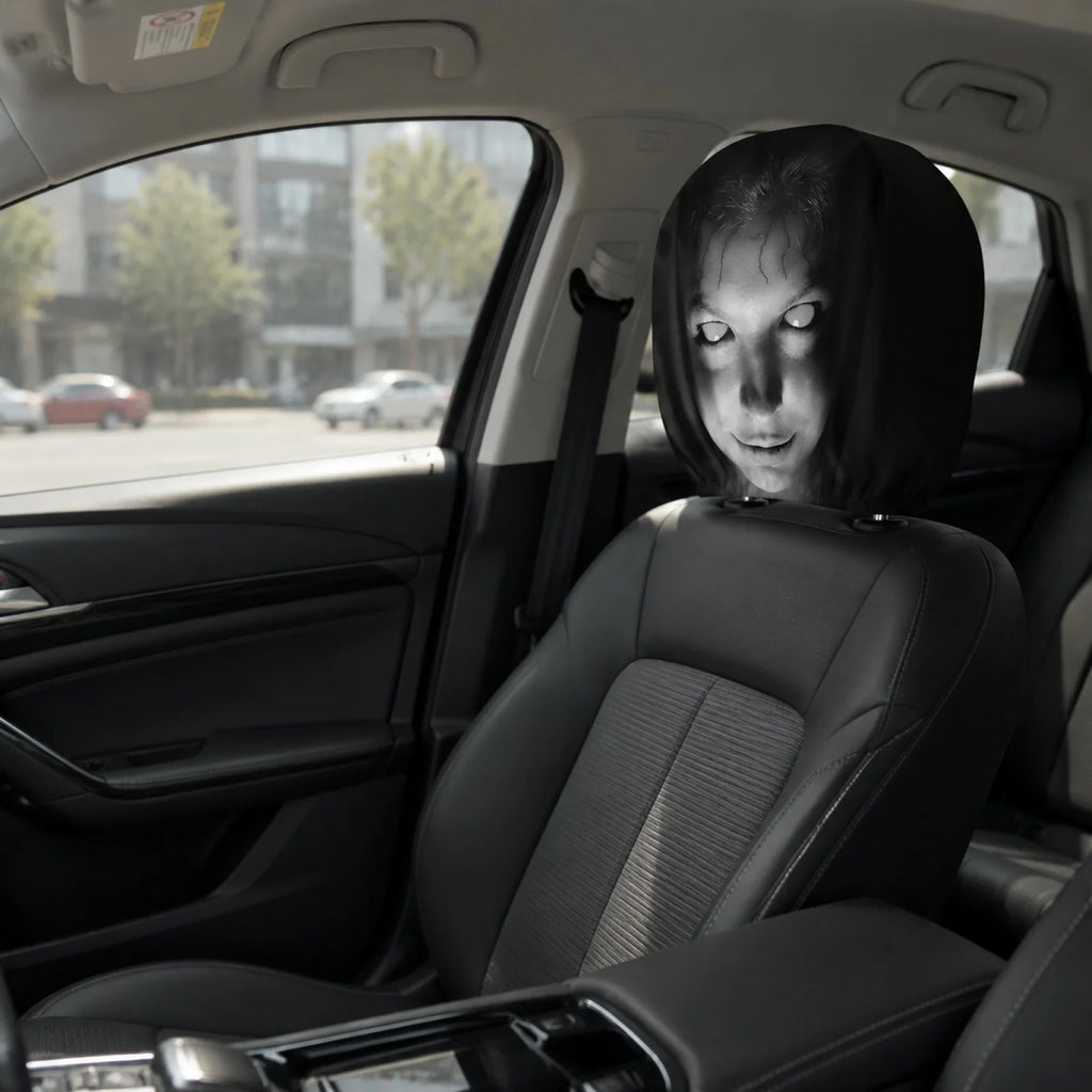 Capas de Apoio de Cabeça para Carro de Halloween: Protetores Divertidos de Desenho Animado para Encosto de Banco Dianteiro - Decoração Automotiva 2026
