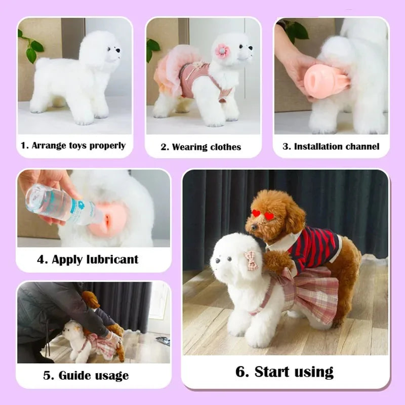 Soft Silicone Sex Toys for Puppy, Raças Pequenas, Brinquedos de Pelúcia, Brinquedos Sensoriais, Pet Supplies, Acessórios para Cães, Training Aids and Behavior