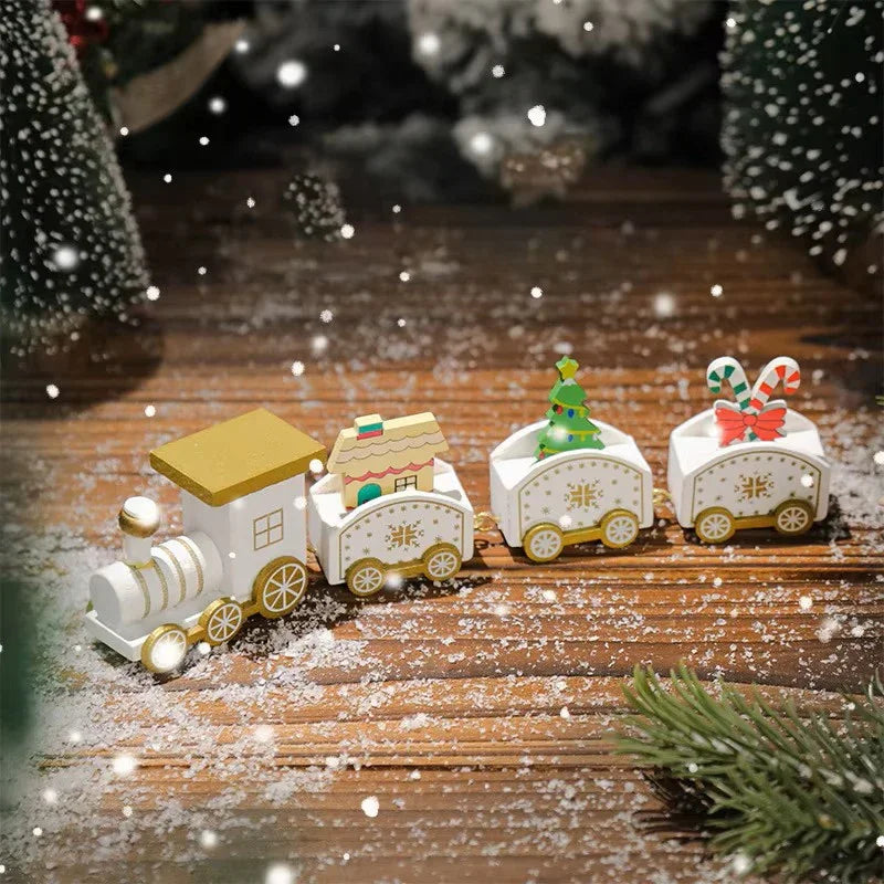 Decorações de Natal: Trem, Enfeites para Árvore de Natal, Decoração para Festas e Casa, Ano Novo 2026, Presente de Natal, Adereços para Vitrine