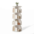 Estante de Armazenamento Rotativa JHK de 3-4 Camadas 360 °   Estante Giratória para Livros, Prateleira Vertical Independente para Quarto e Sala de Estar
