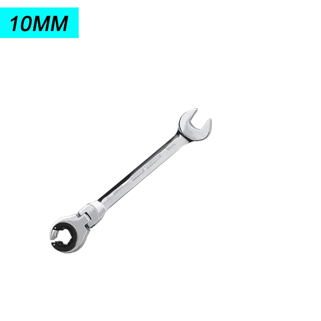 1 chave de catraca de cabeça flexível aberta dos pces, chave de catraca métrica com 72 dentes, chave de catraca de tubulação de aço cromo vanádio Kasa & Pet