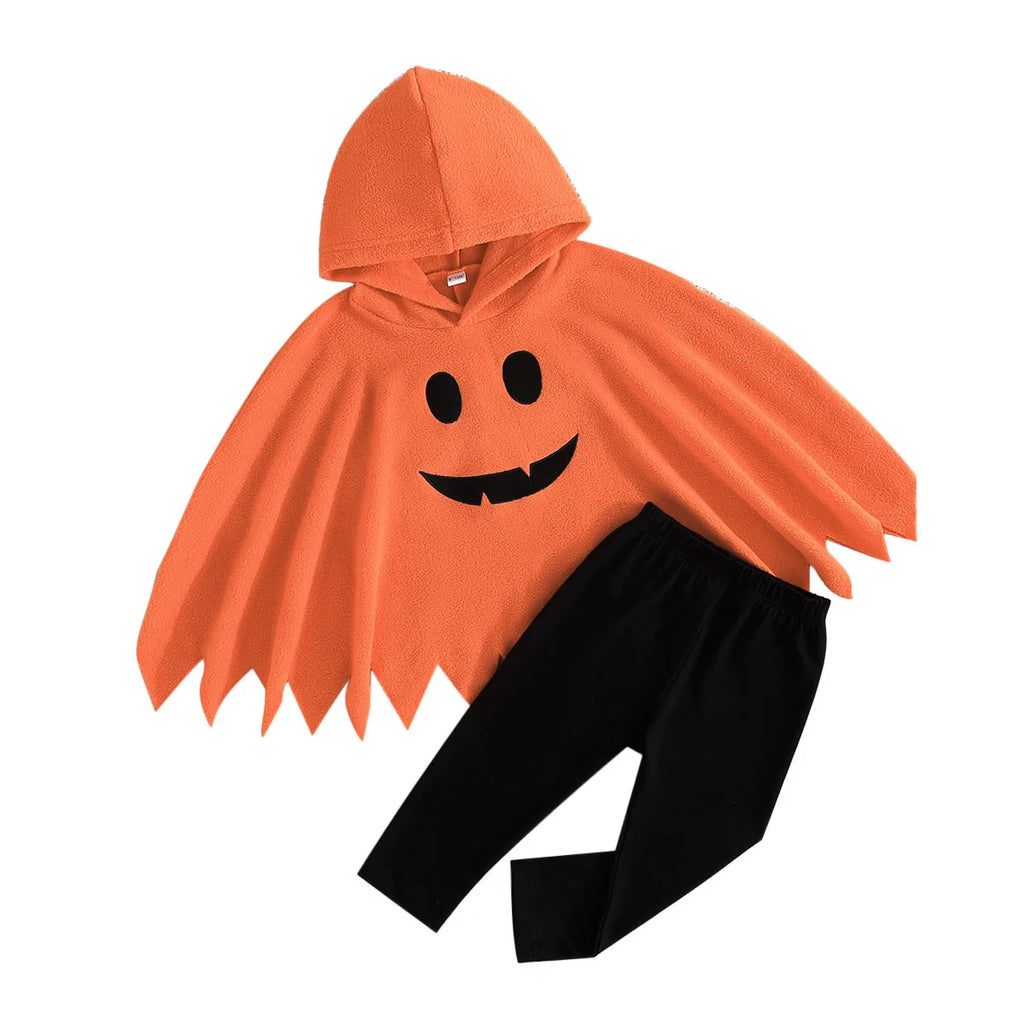 Fantasia de Halloween para Bebês, Capa com Capuz de Fantasma para Crianças, Poncho para Festas e Fantasias