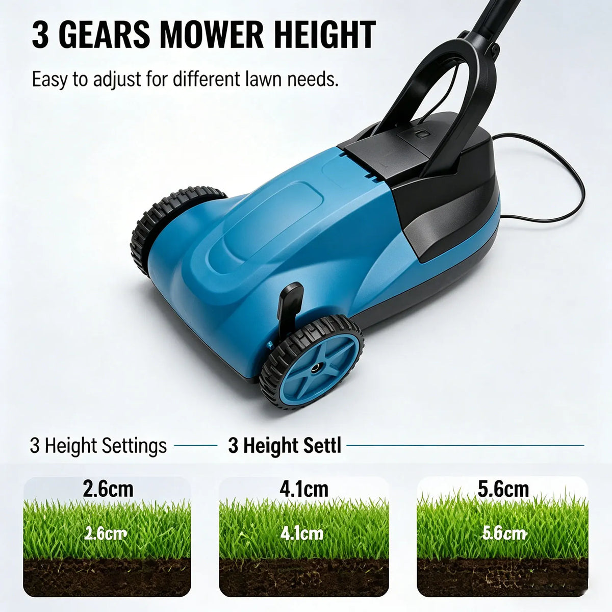 Novo Cortador de Grama Manual de Alta Performance com Bateria de Lítio para Jardim e Quintal – Manutenção Eficiente de Gramados