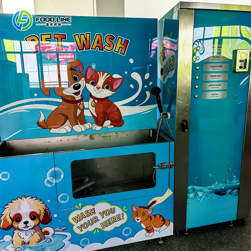 Lavadora de Animais de Estimação Personalizada com Sistema de Múltiplas Opções de Pagamento e Secagem, Design Amigável para Animais para Uso em Pet Shops e Residências