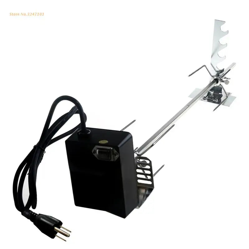 Universal rotisserie grade automática com 4w motor elétrico haste espeto garfo dropship