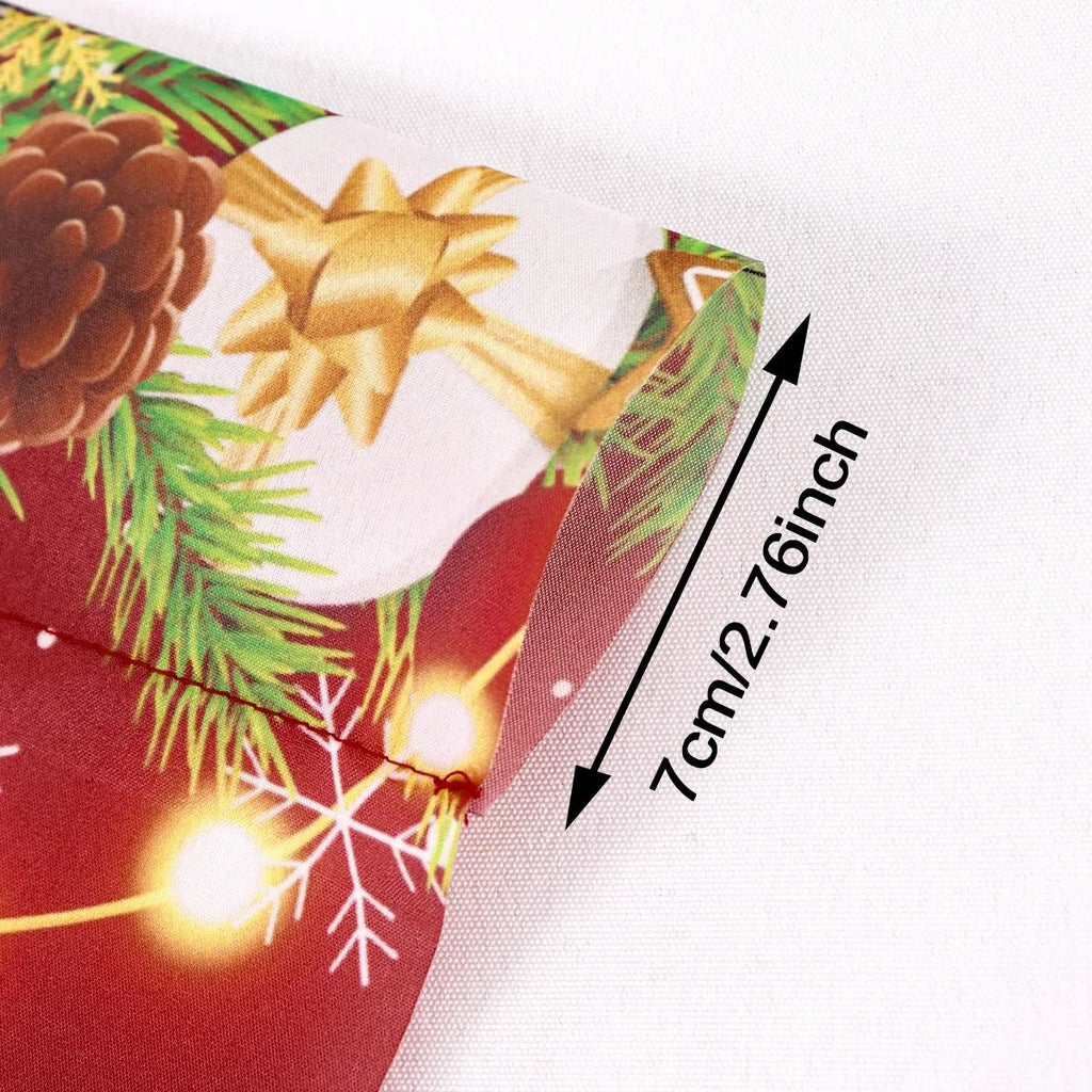 1/2 peças de cortina de Natal, decoração de Feliz Natal para casa, cortina de Natal 2025, enfeites de janela, presente de Natal 2026.