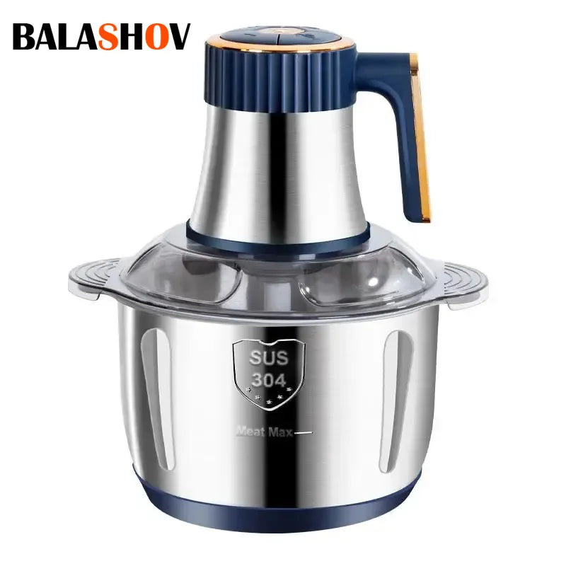 Moedores de Carne Elétricos Multifuncionais, Processador De Alimentos Para Bebês, Triturador De Alimentos, Fatiador De Vegetais, Baby Chopper, Aço Inoxidável 304, 5L, 110V US