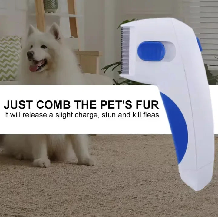 Removedor de pulgas para animais de estimação, removedor elétrico de piolhos, produtos de limpeza para animais de estimação, adequado para cães e gatos, bem como para animais sem pelo.