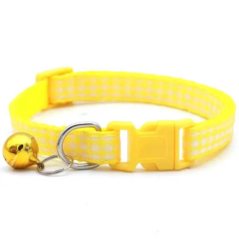 Coleira para Gato com Sino, Anel de Pescoço, Colar de Segurança Elástico Ajustável, Coleira para Filhote e Gatinho, Produtos para Animais de Estimação, Acessórios para Gatinhos Kasa & Pet