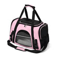 Portadores de animais de estimação mochila portátil respirável dobrável bolsa de ombro gato cão portador sacos de viagem de saída animais de estimação bolsa de transporte.