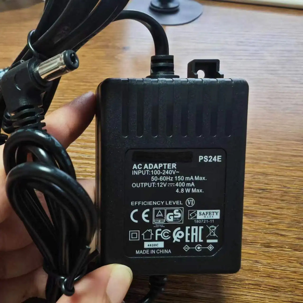 PS24E Output 12V 400mA 2m Length Power Supply Charger For Shure Wireless Microphone Adapter EU Plug AC 100-240V