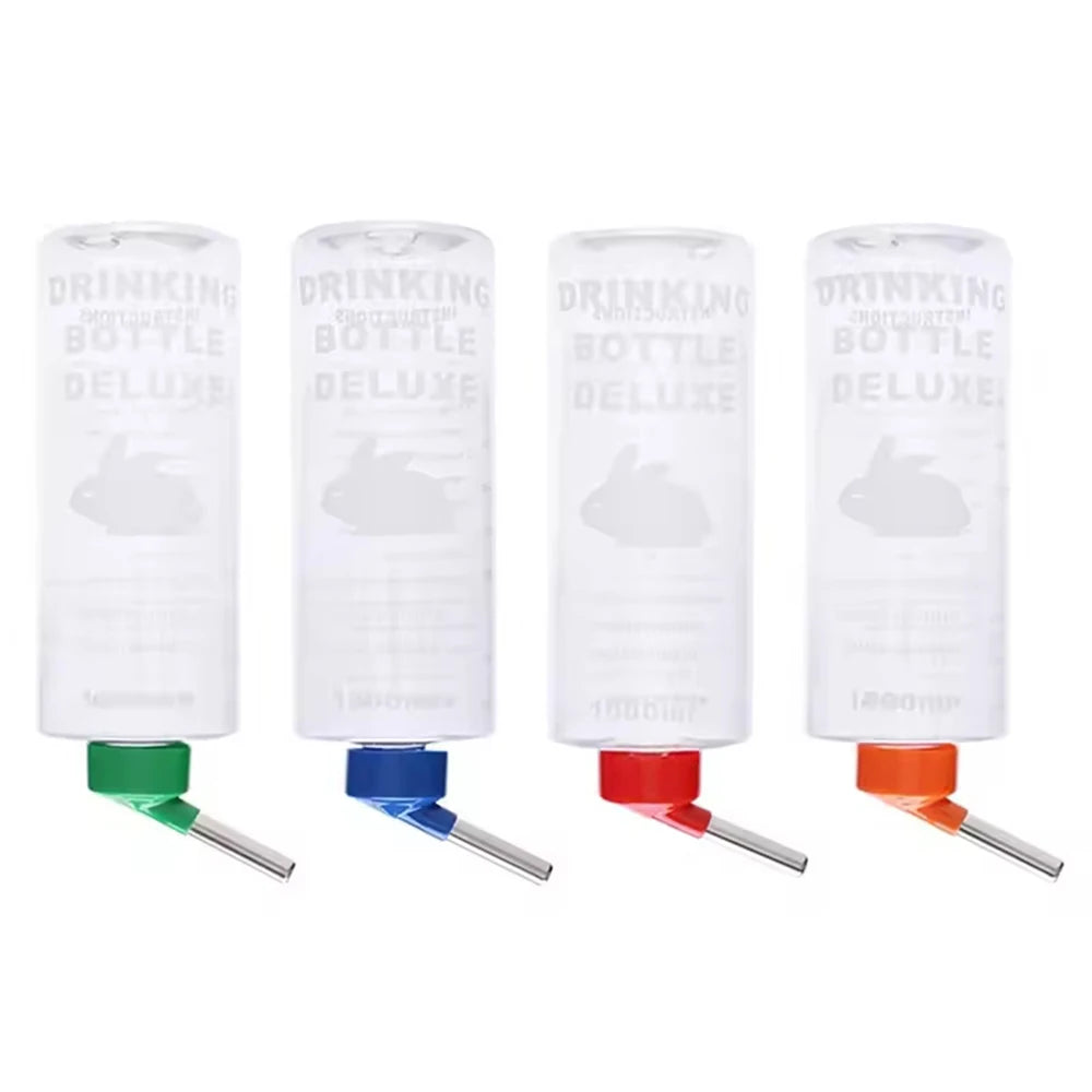 1000ml cor aleatória pequenos animais bebedor auto beber garrafa de água pendurável para coelho cobaia papagaio coelho alimentador