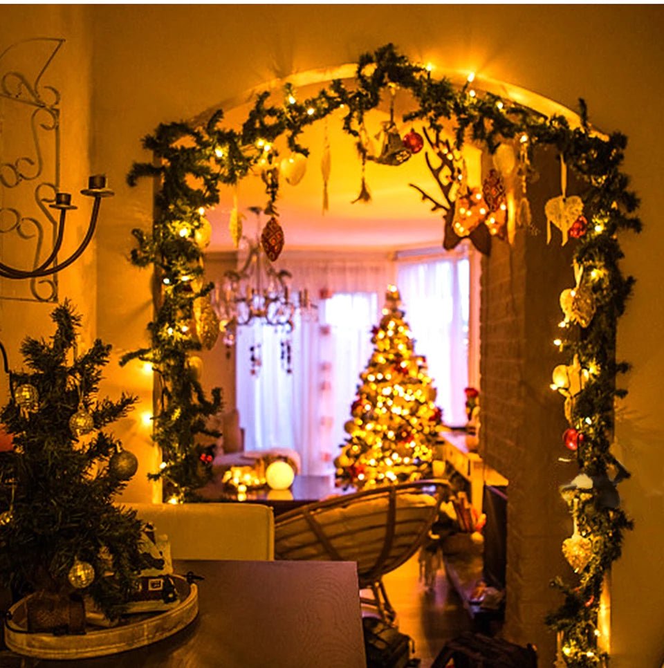 2025 decoração de ano novo led luz de natal branco/quente/rgb à prova dwaterproof água luzes da corda de fadas para cortina iluminação festa de casamento