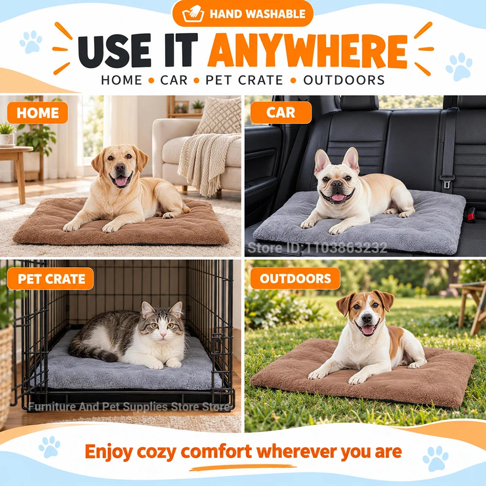 Tapete Auto-Aquecedor para Animais de Estimação: Material de Retenção de Calor de Cinco Camadas, Lavável e Antiderrapante, para Cães e Gatos de Pequeno a Médio Porte