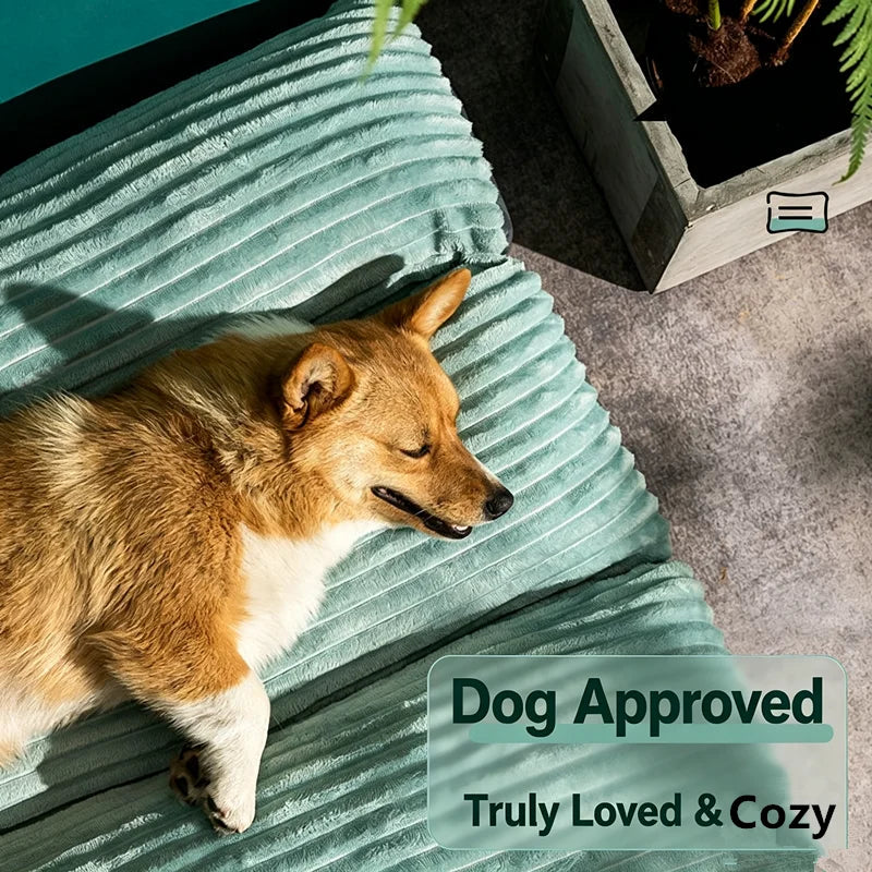 Cama para Cães para Dormir, Tapete Universal para Animais de Estimação para Todas as Estações com Capa Removível e Lavável, Almofada para Gatos Resistente a Mordidas, Brinquedo Interativo para Brincar Sozinho