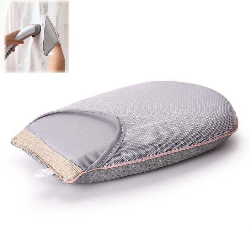 À mão mini almofada de engomar suporte de placa de manga luva resistente ao calor para roupas vestuário vapor portabe ferro rack de mesa