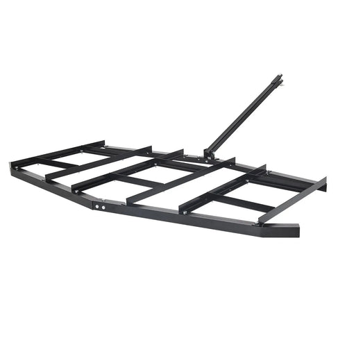 "Garden Tools Accessories 84" Width Tow Behind Q235 Steel Drag Harrow with Adjustable Bars & Pin Hitch Supports 50" - Kasa & Pet