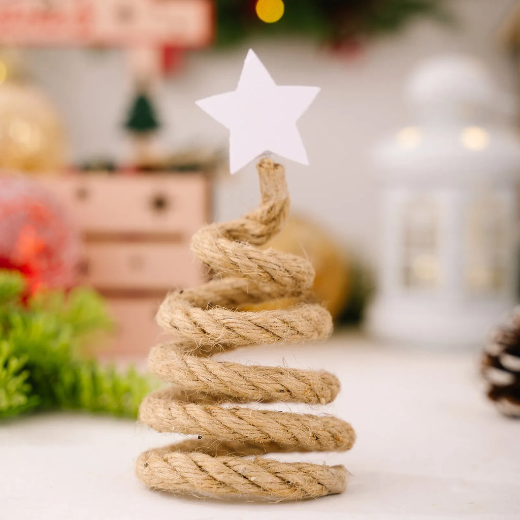 Enfeites de Natal Criativos de Alta Qualidade Nórdicos com Contas de Madeira para Árvore de Natal, Ornamento de Mesa, Árvore de Natal Artificial