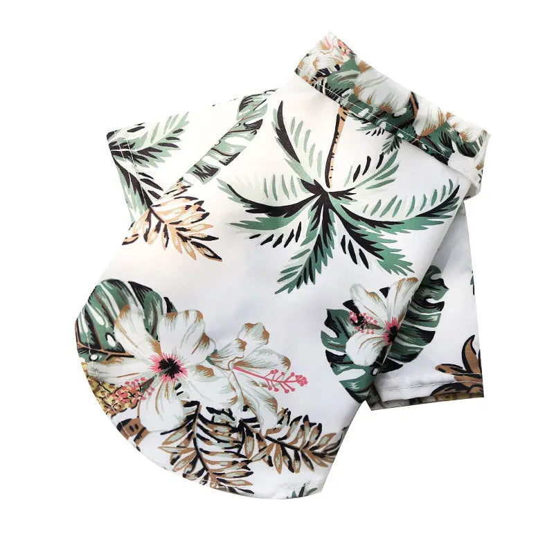 Roupa para Cães Estilo Havaiano, Camisas de Verão para Cães de Praia, Roupas para Cães Pequenos e Médios, Gato, Ropa Perro, Pug, Bulldog Francês