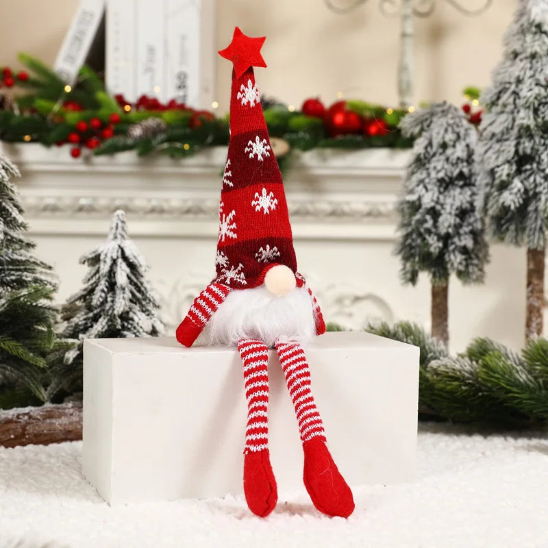 Boneco Gnomo Luminoso de Natal 2026 Sem Rosto Decoração de Casa Feliz Natal Presente de Natal para o Ano Novo